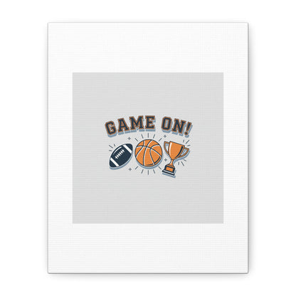 Game On! Matte Canvas, Stretched | Playoff Bracket Poster, Sports Prediction Print