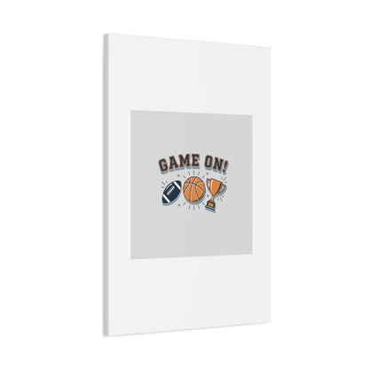 Game On! Matte Canvas, Stretched | Playoff Bracket Poster, Sports Prediction Print