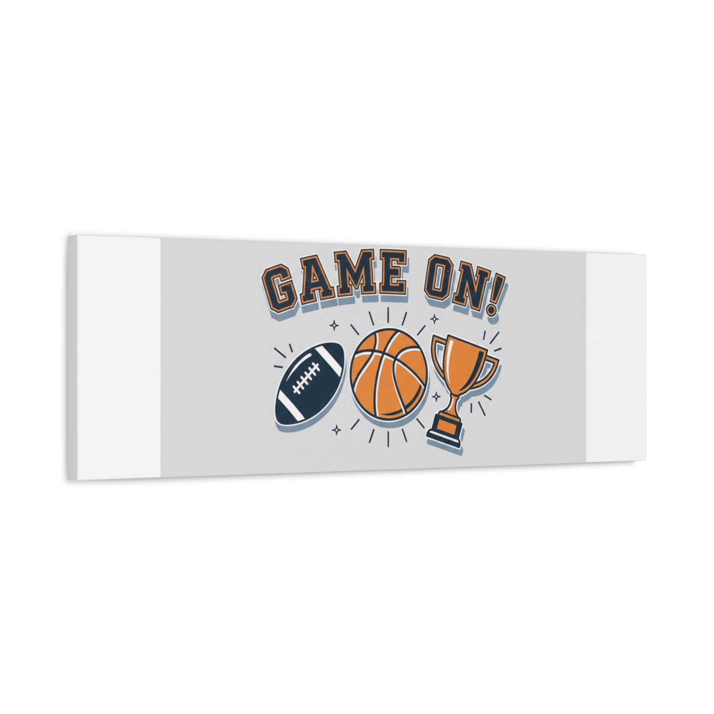 Game On! Matte Canvas, Stretched | Playoff Bracket Poster, Sports Prediction Print