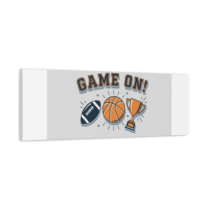 Game On! Matte Canvas, Stretched | Playoff Bracket Poster, Sports Prediction Print