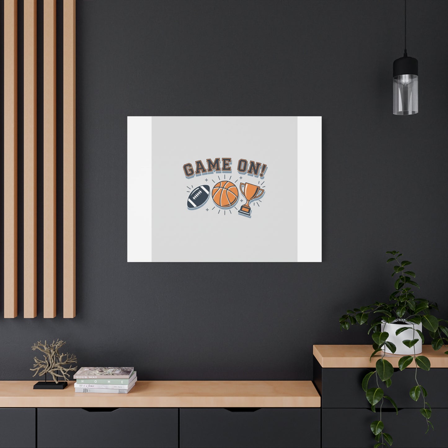 Game On! Matte Canvas, Stretched | Playoff Bracket Poster, Sports Prediction Print