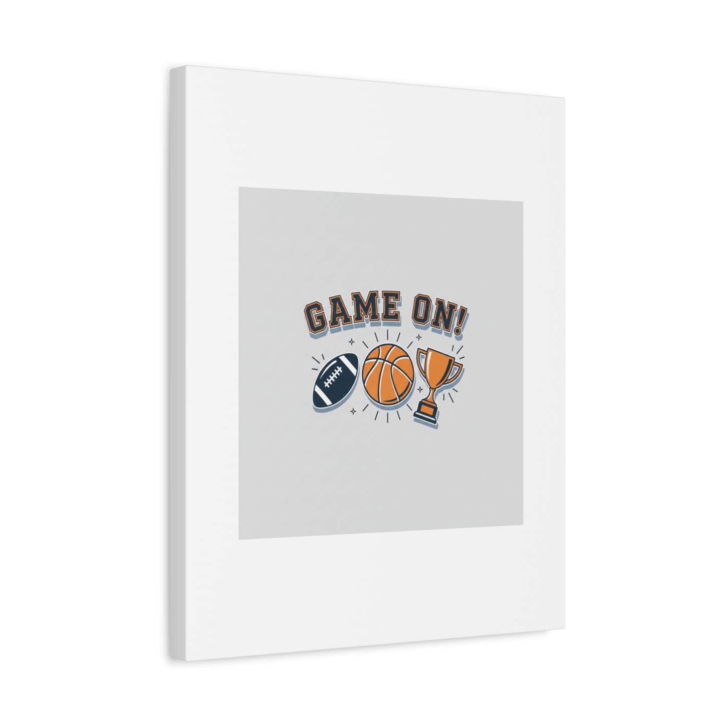 Game On! Matte Canvas, Stretched | Playoff Bracket Poster, Sports Prediction Print