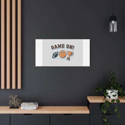 Game On! Matte Canvas, Stretched | Playoff Bracket Poster, Sports Prediction Print