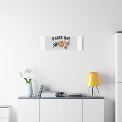 Game On! Matte Canvas, Stretched | Playoff Bracket Poster, Sports Prediction Print