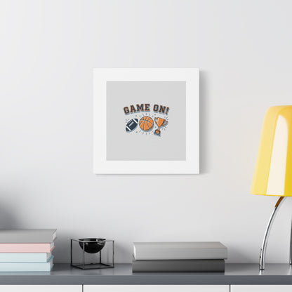 Game On! Matte Canvas, Stretched | Playoff Bracket Poster, Sports Prediction Print