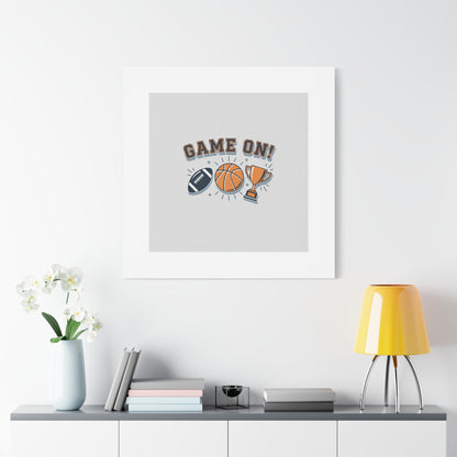 Game On! Matte Canvas, Stretched | Playoff Bracket Poster, Sports Prediction Print