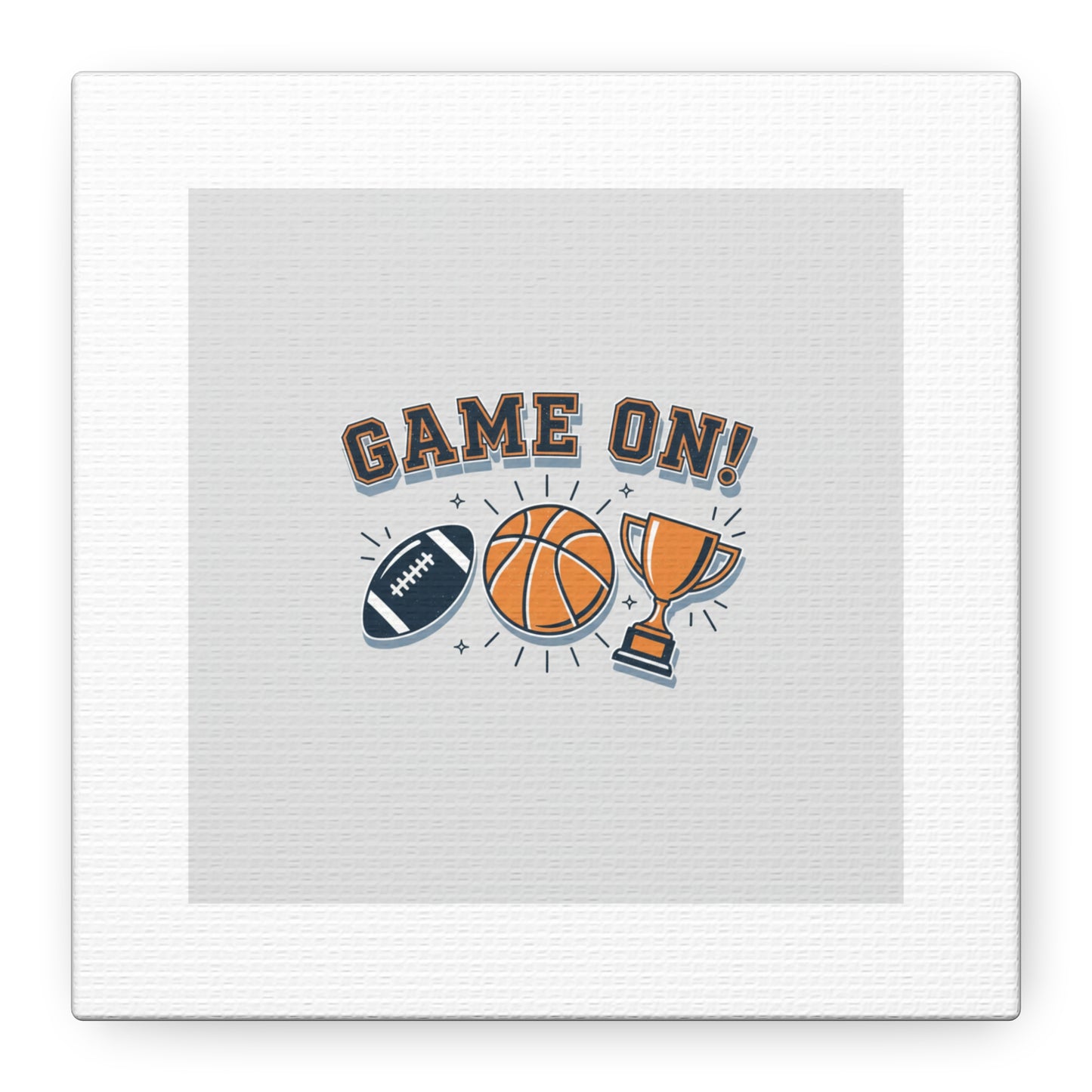 Game On! Matte Canvas, Stretched | Playoff Bracket Poster, Sports Prediction Print