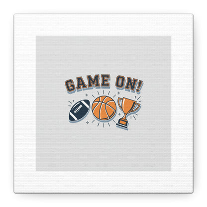 Game On! Matte Canvas, Stretched | Playoff Bracket Poster, Sports Prediction Print