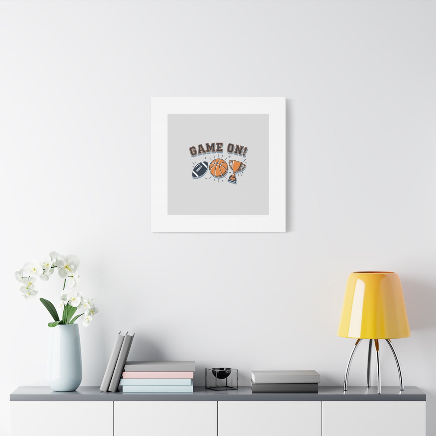 Game On! Matte Canvas, Stretched | Playoff Bracket Poster, Sports Prediction Print