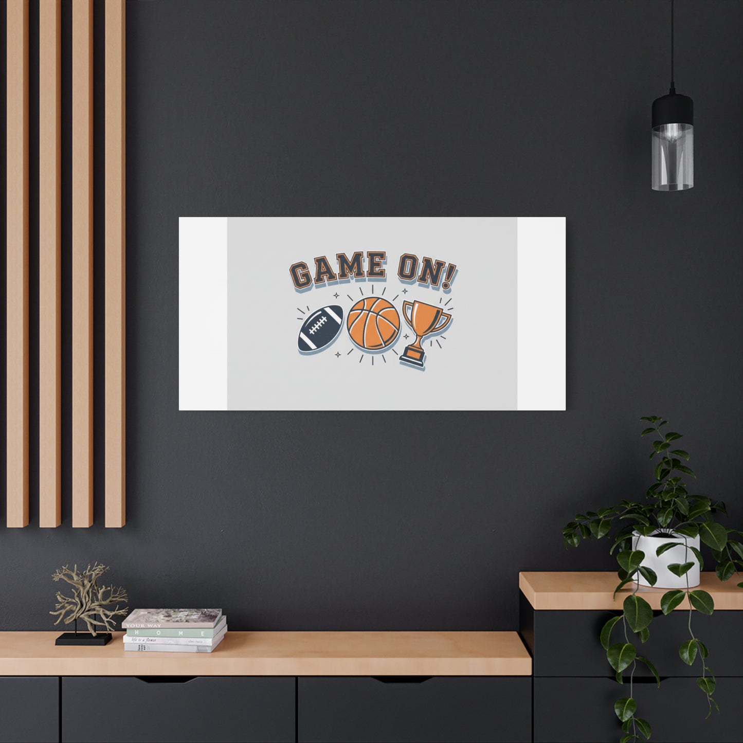 Game On! Matte Canvas, Stretched | Playoff Bracket Poster, Sports Prediction Print