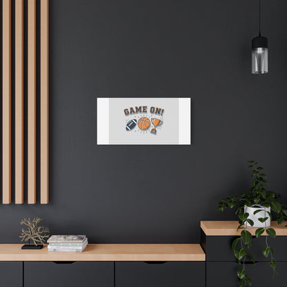 Game On! Matte Canvas, Stretched | Playoff Bracket Poster, Sports Prediction Print