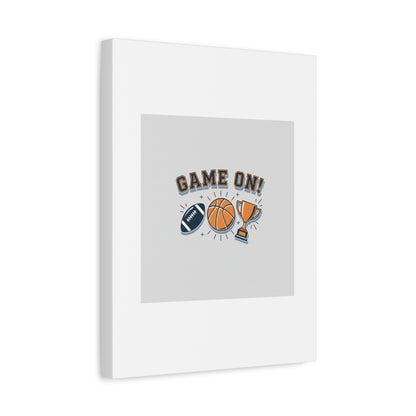 Game On! Matte Canvas, Stretched | Playoff Bracket Poster, Sports Prediction Print