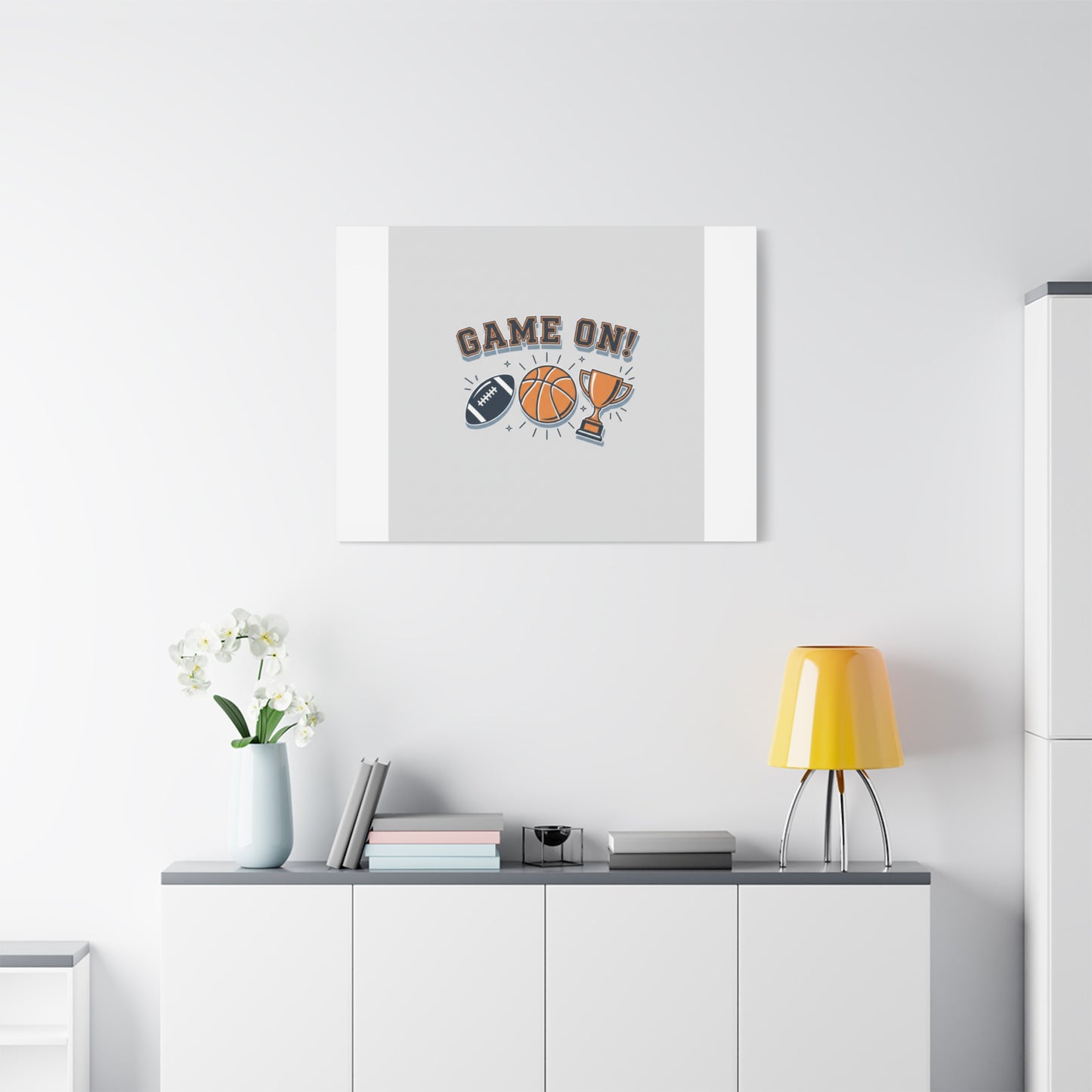 Game On! Matte Canvas, Stretched | Playoff Bracket Poster, Sports Prediction Print