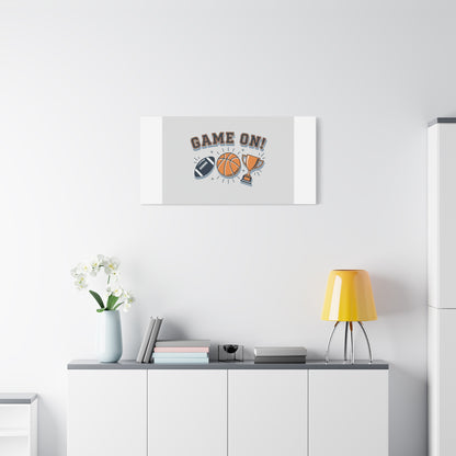 Game On! Matte Canvas, Stretched | Playoff Bracket Poster, Sports Prediction Print