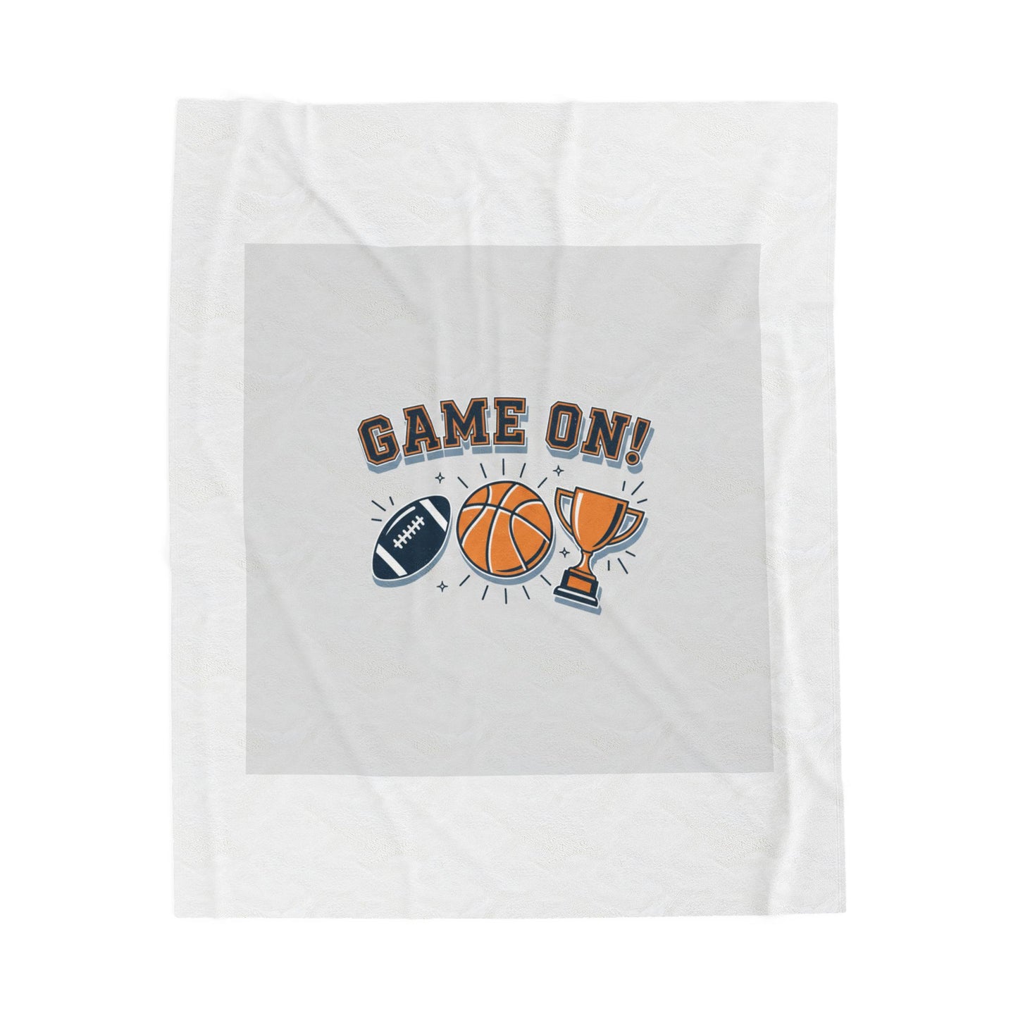 Game On Bracket Design Velveteen Plush Blanket | Playoff Prediction, Sports Bracket Humor