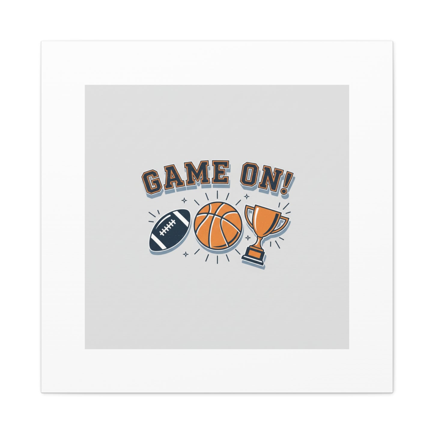 Game On! Matte Canvas, Stretched | Playoff Bracket Poster, Sports Prediction Print
