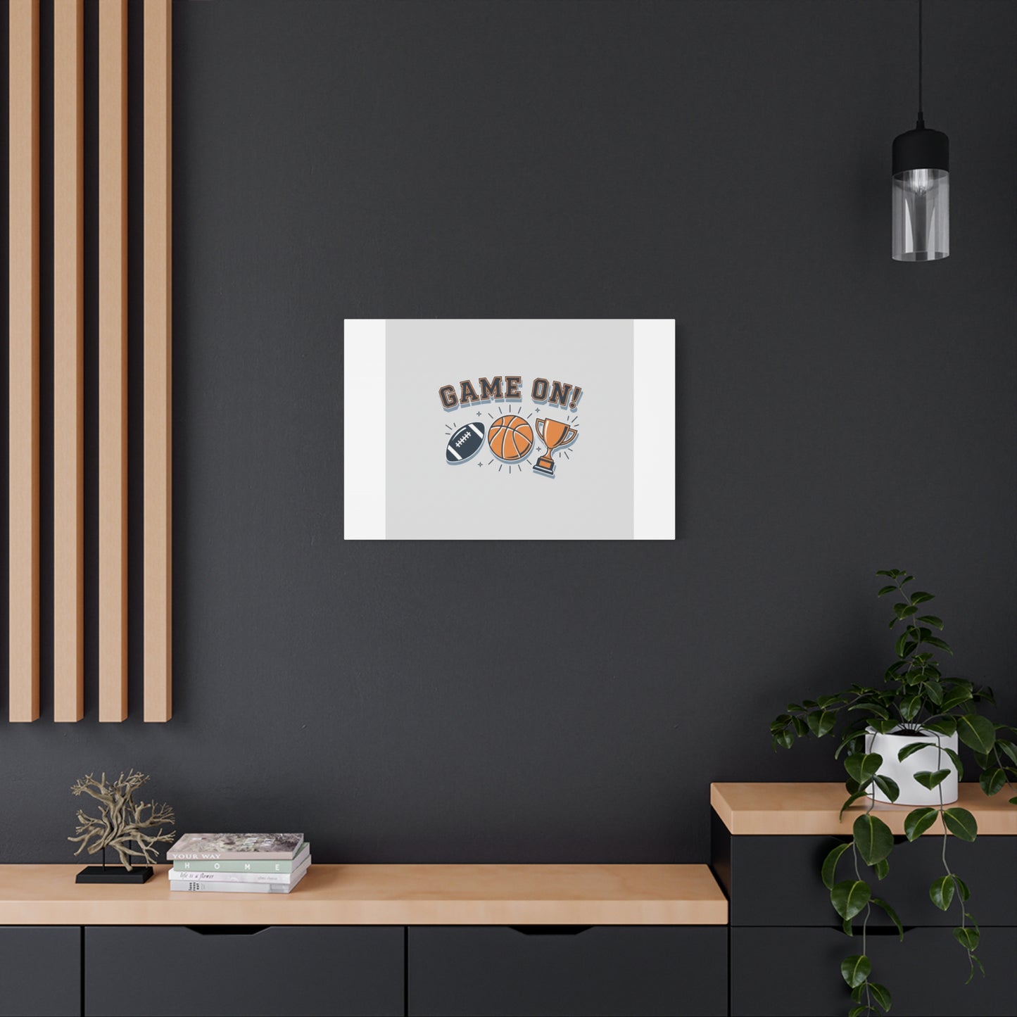 Game On! Matte Canvas, Stretched | Playoff Bracket Poster, Sports Prediction Print