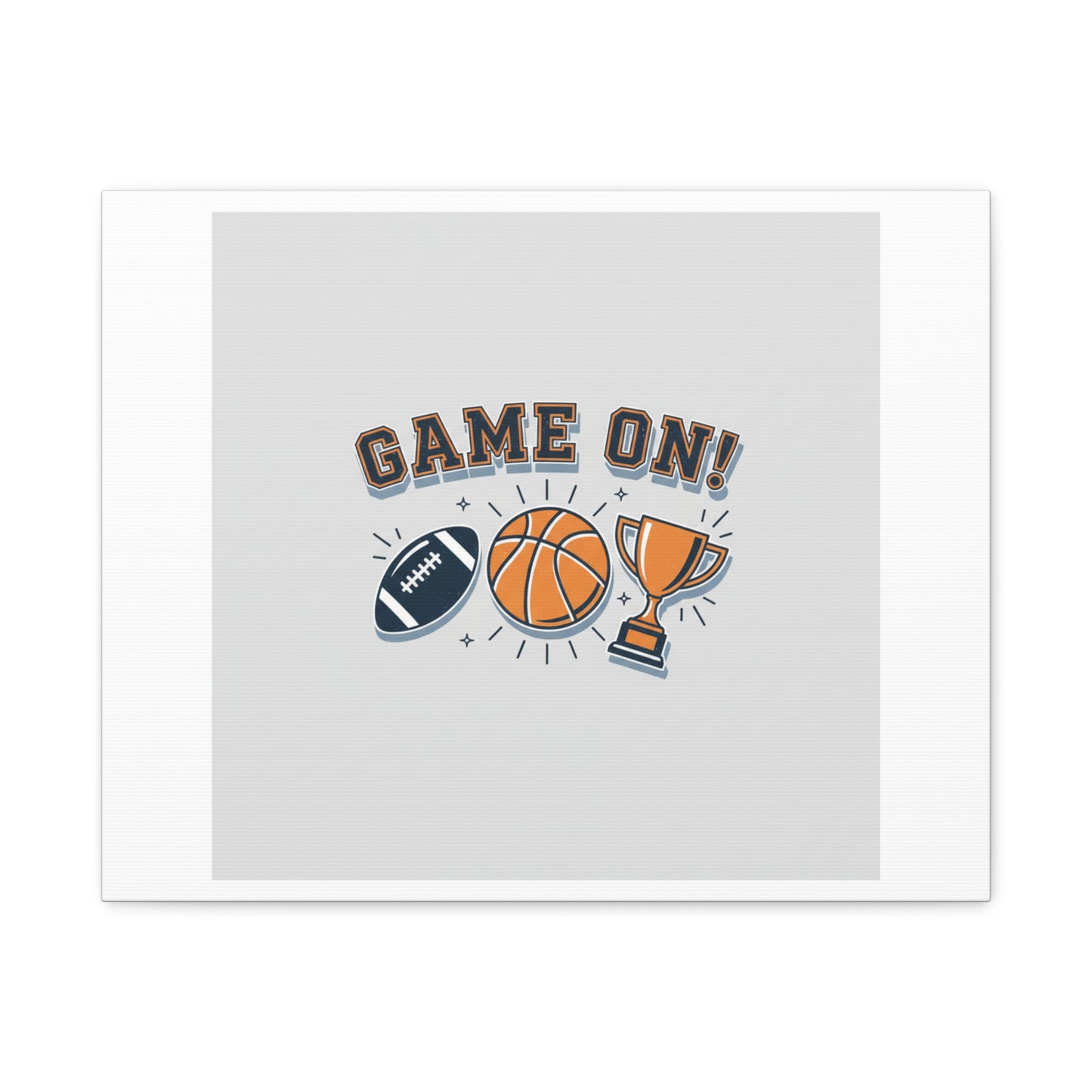 Game On! Matte Canvas, Stretched | Playoff Bracket Poster, Sports Prediction Print