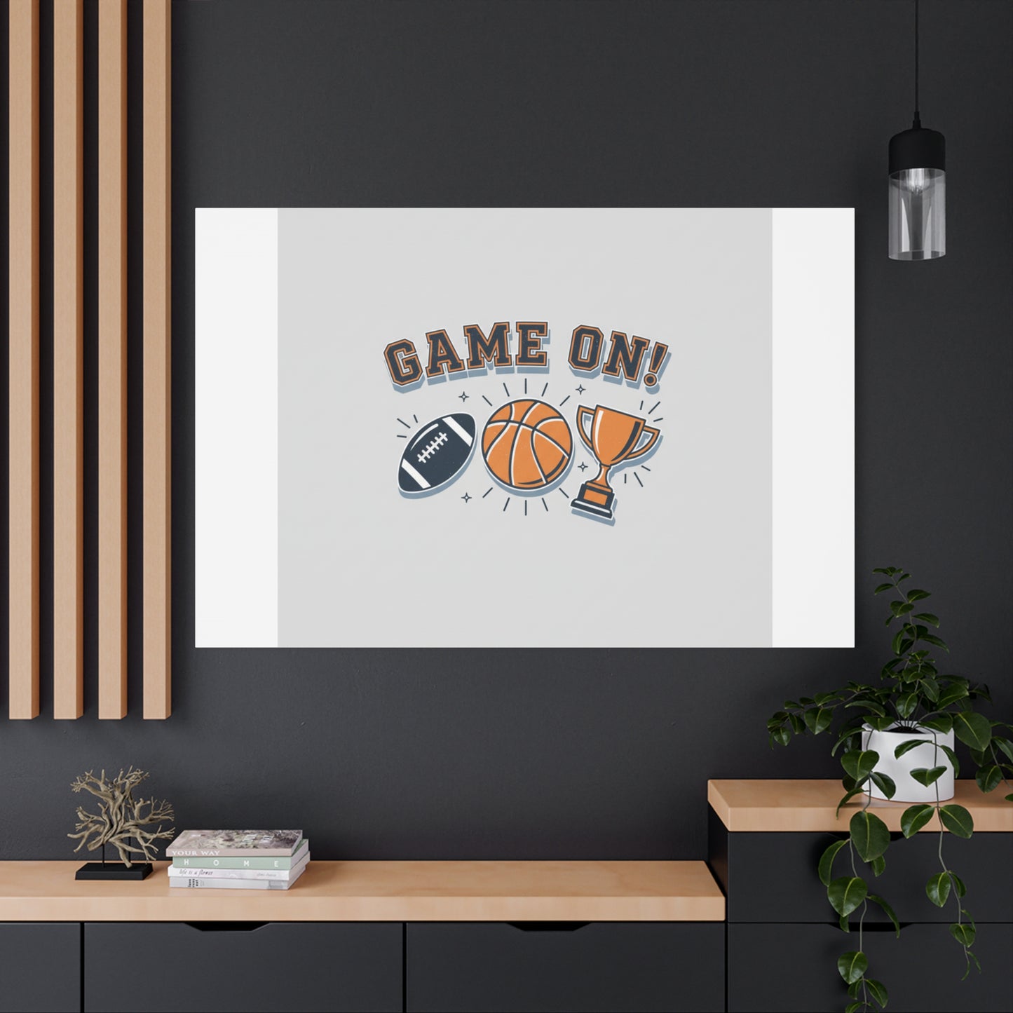 Game On! Matte Canvas, Stretched | Playoff Bracket Poster, Sports Prediction Print