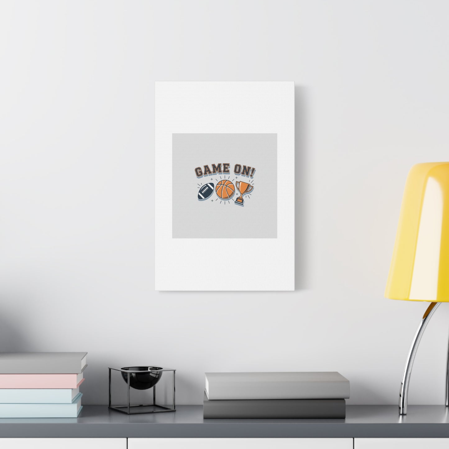 Game On! Matte Canvas, Stretched | Playoff Bracket Poster, Sports Prediction Print