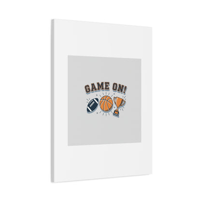 Game On! Matte Canvas, Stretched | Playoff Bracket Poster, Sports Prediction Print
