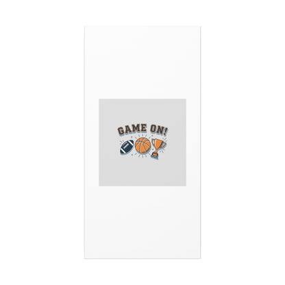 Game On! Matte Canvas, Stretched | Playoff Bracket Poster, Sports Prediction Print