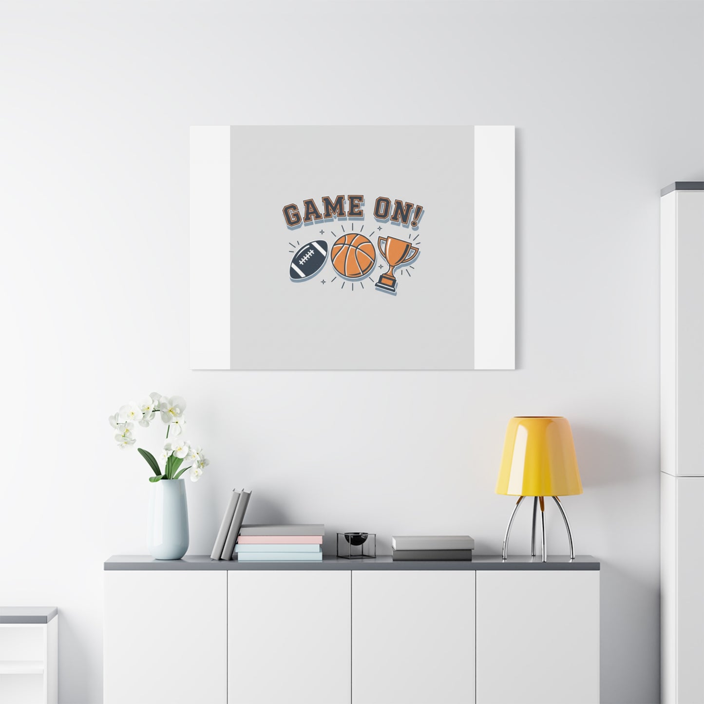 Game On! Matte Canvas, Stretched | Playoff Bracket Poster, Sports Prediction Print