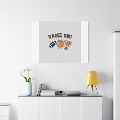 Game On! Matte Canvas, Stretched | Playoff Bracket Poster, Sports Prediction Print