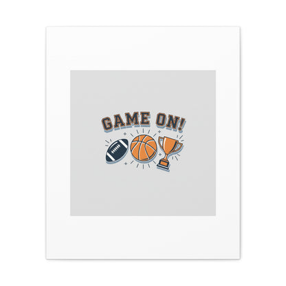 Game On! Matte Canvas, Stretched | Playoff Bracket Poster, Sports Prediction Print