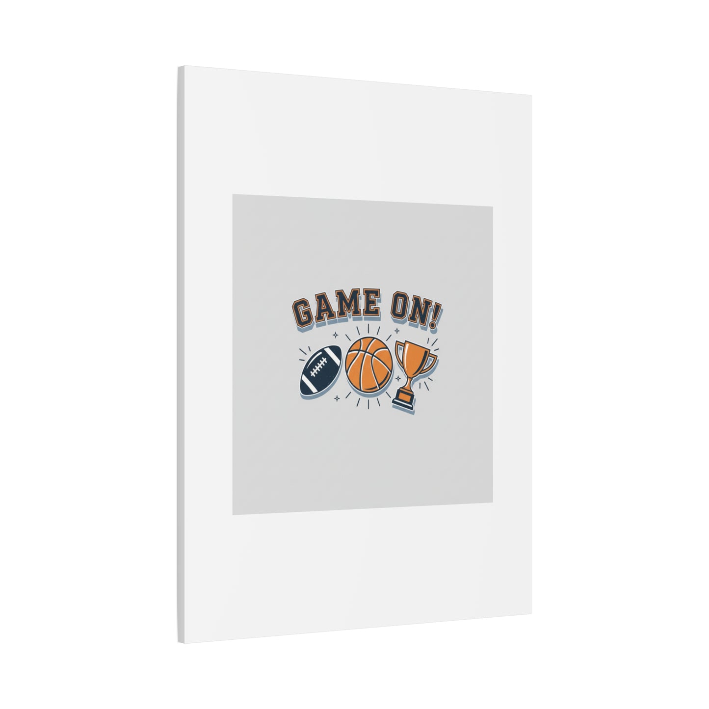 Game On! Matte Canvas, Stretched | Playoff Bracket Poster, Sports Prediction Print