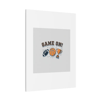 Game On! Matte Canvas, Stretched | Playoff Bracket Poster, Sports Prediction Print