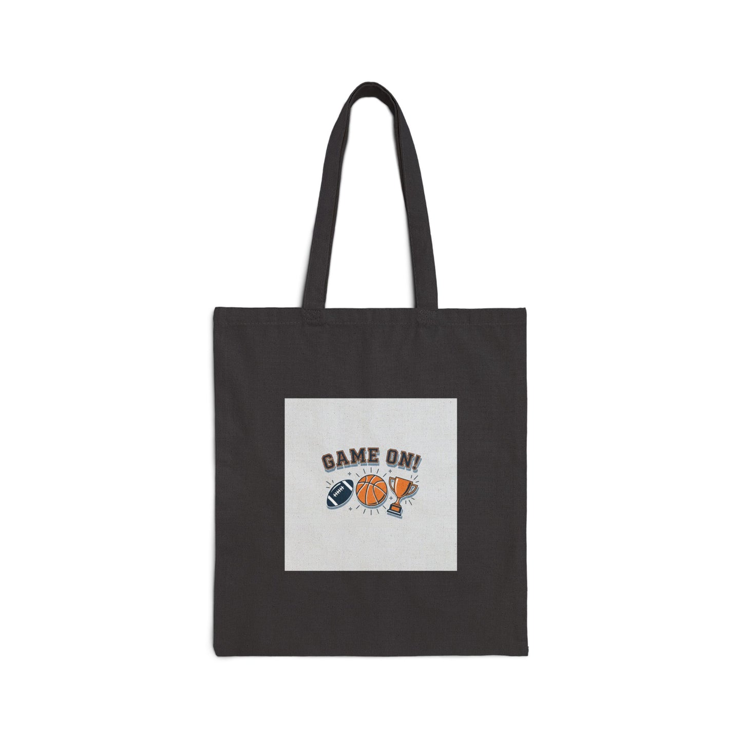 Game On Bracket Tote | Sports Bracket Humor, Playoff Prediction Canvas Tote