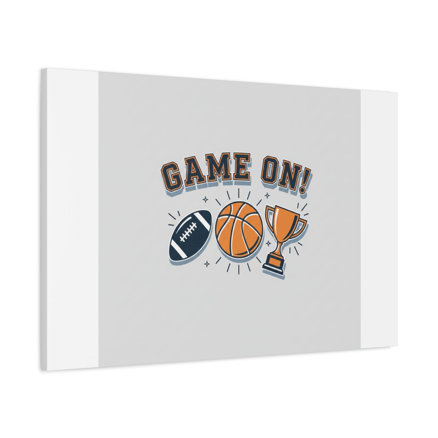 Game On! Matte Canvas, Stretched | Playoff Bracket Poster, Sports Prediction Print