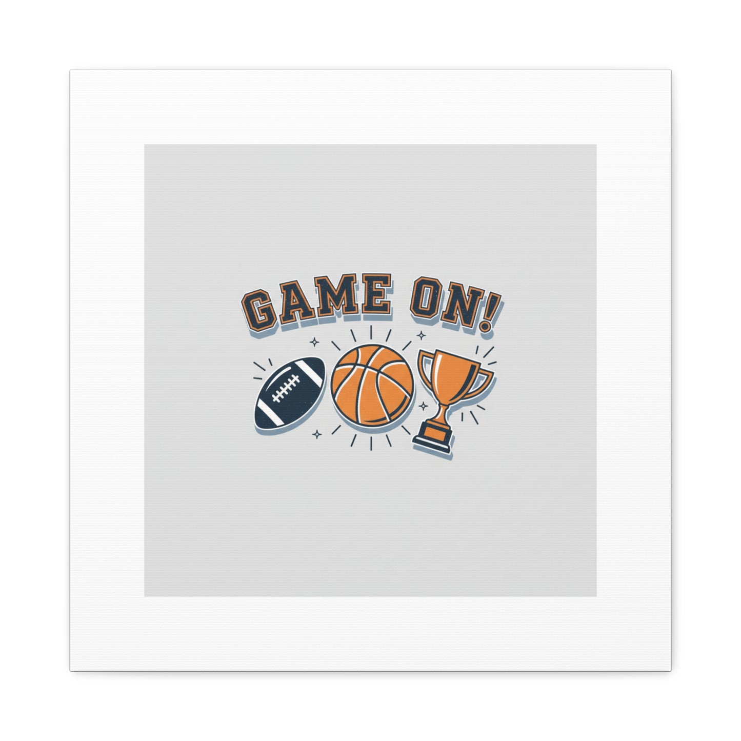 Game On! Matte Canvas, Stretched | Playoff Bracket Poster, Sports Prediction Print