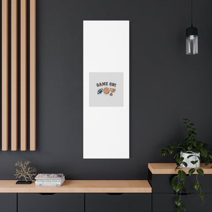 Game On! Matte Canvas, Stretched | Playoff Bracket Poster, Sports Prediction Print