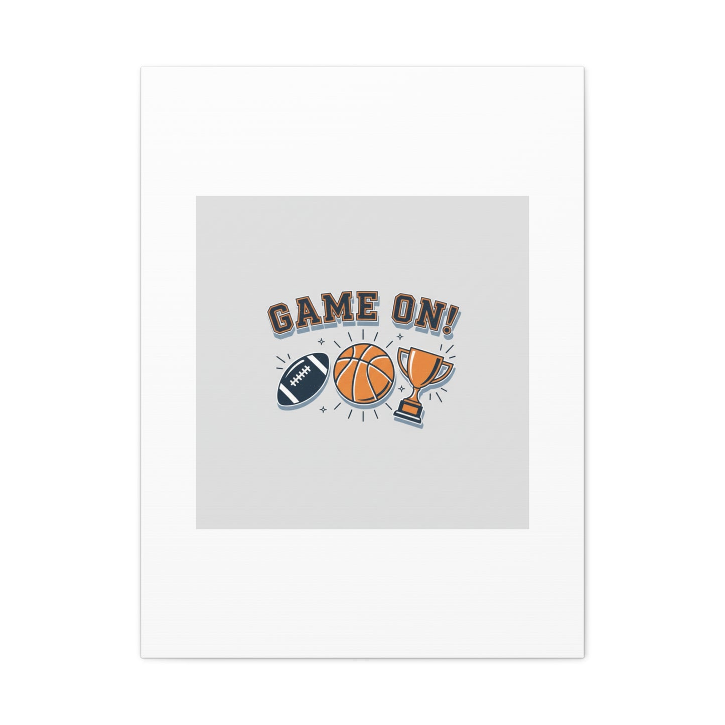 Game On! Matte Canvas, Stretched | Playoff Bracket Poster, Sports Prediction Print