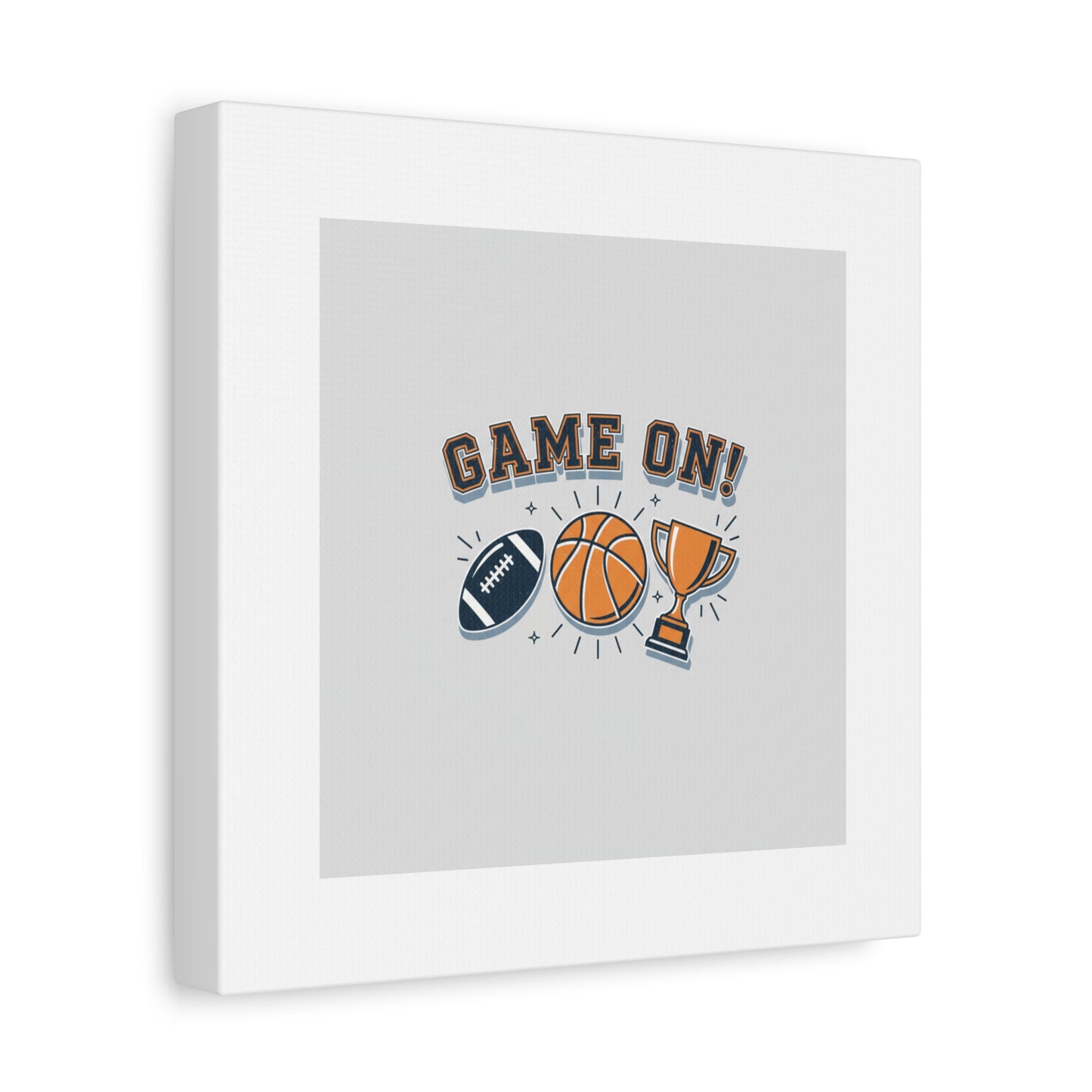 Game On! Matte Canvas, Stretched | Playoff Bracket Poster, Sports Prediction Print