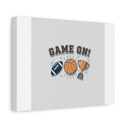 Game On! Matte Canvas, Stretched | Playoff Bracket Poster, Sports Prediction Print