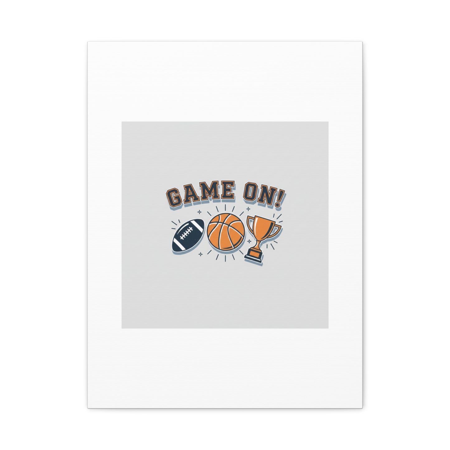 Game On! Matte Canvas, Stretched | Playoff Bracket Poster, Sports Prediction Print