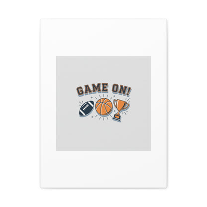 Game On! Matte Canvas, Stretched | Playoff Bracket Poster, Sports Prediction Print