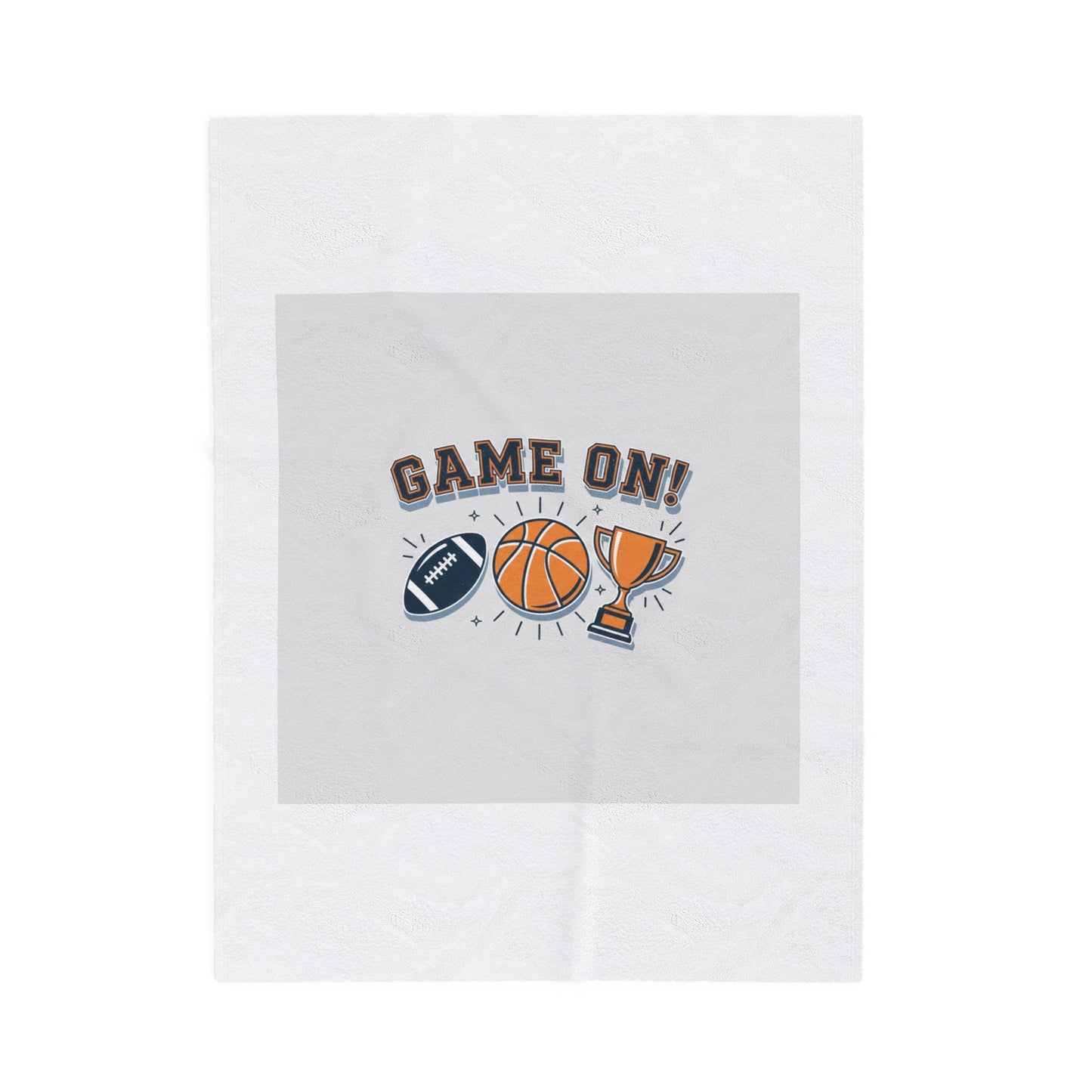 Game On Bracket Design Velveteen Plush Blanket | Playoff Prediction, Sports Bracket Humor