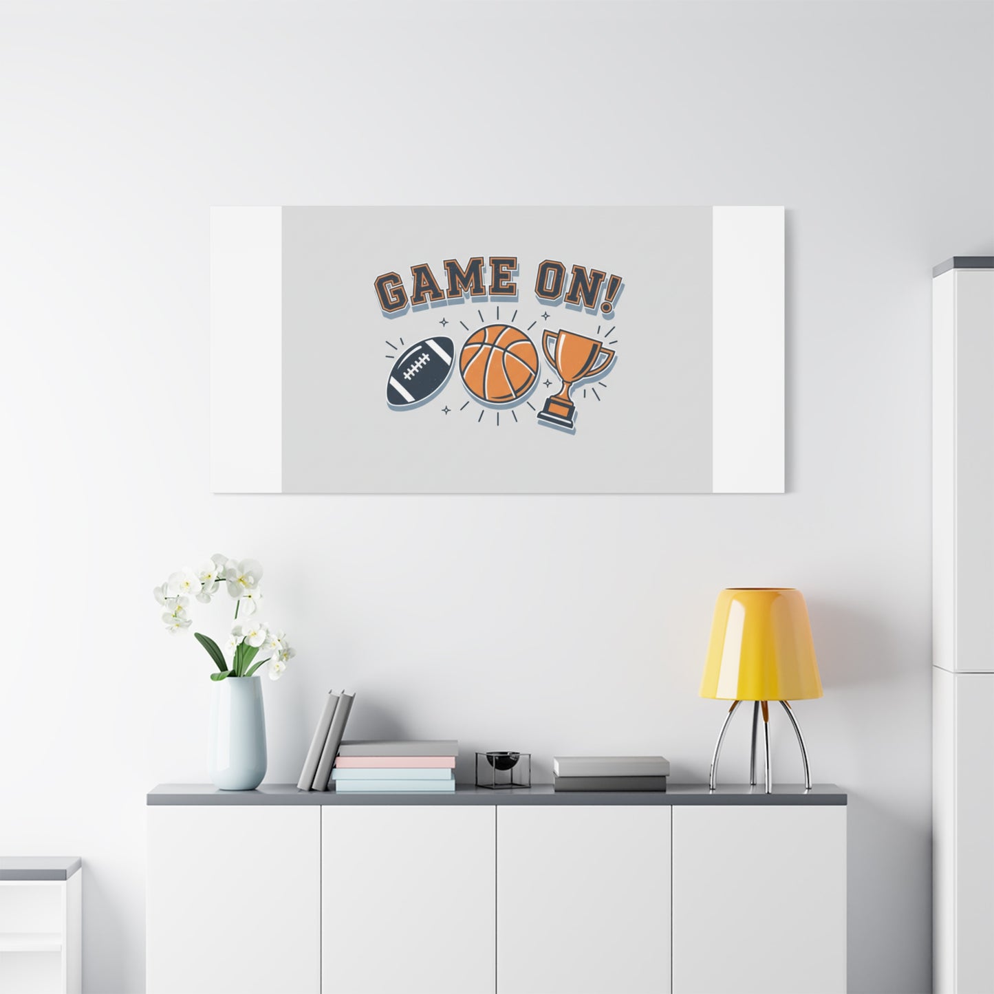 Game On! Matte Canvas, Stretched | Playoff Bracket Poster, Sports Prediction Print
