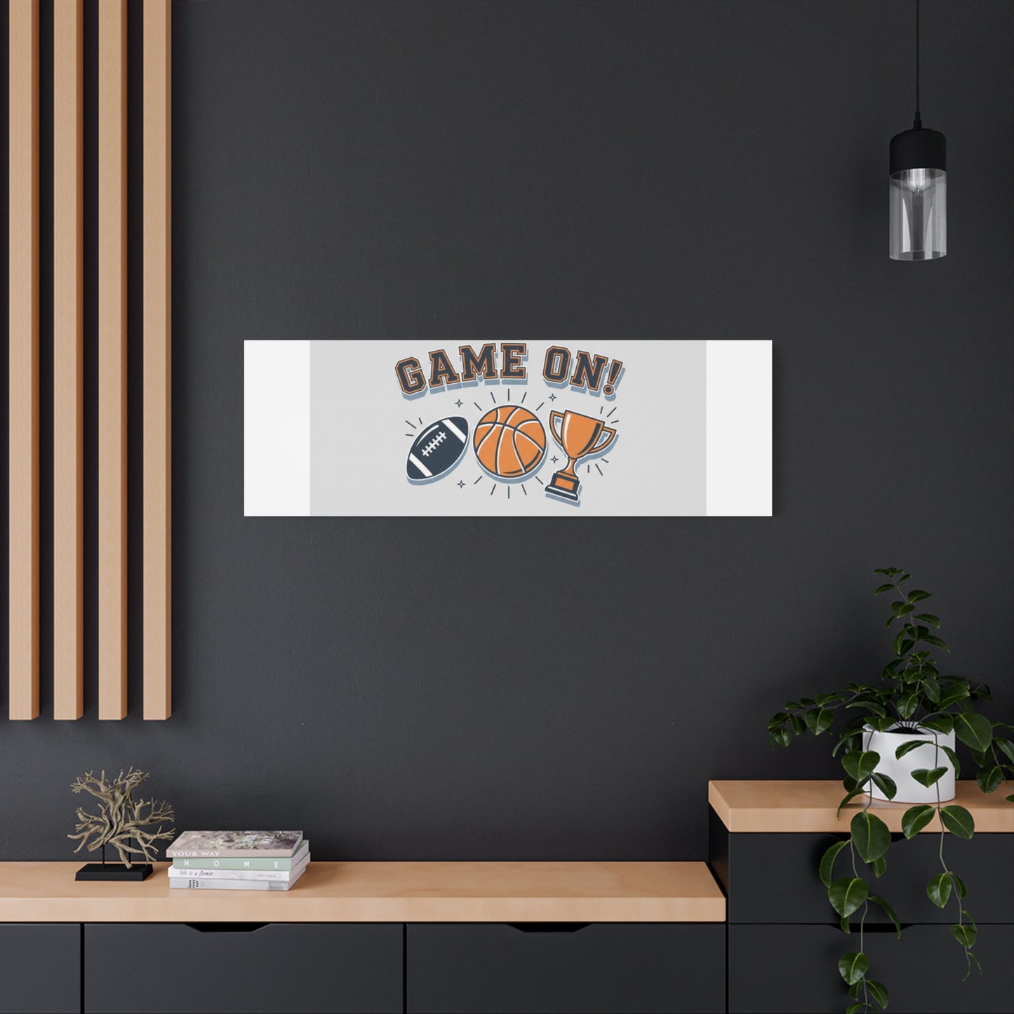 Game On! Matte Canvas, Stretched | Playoff Bracket Poster, Sports Prediction Print
