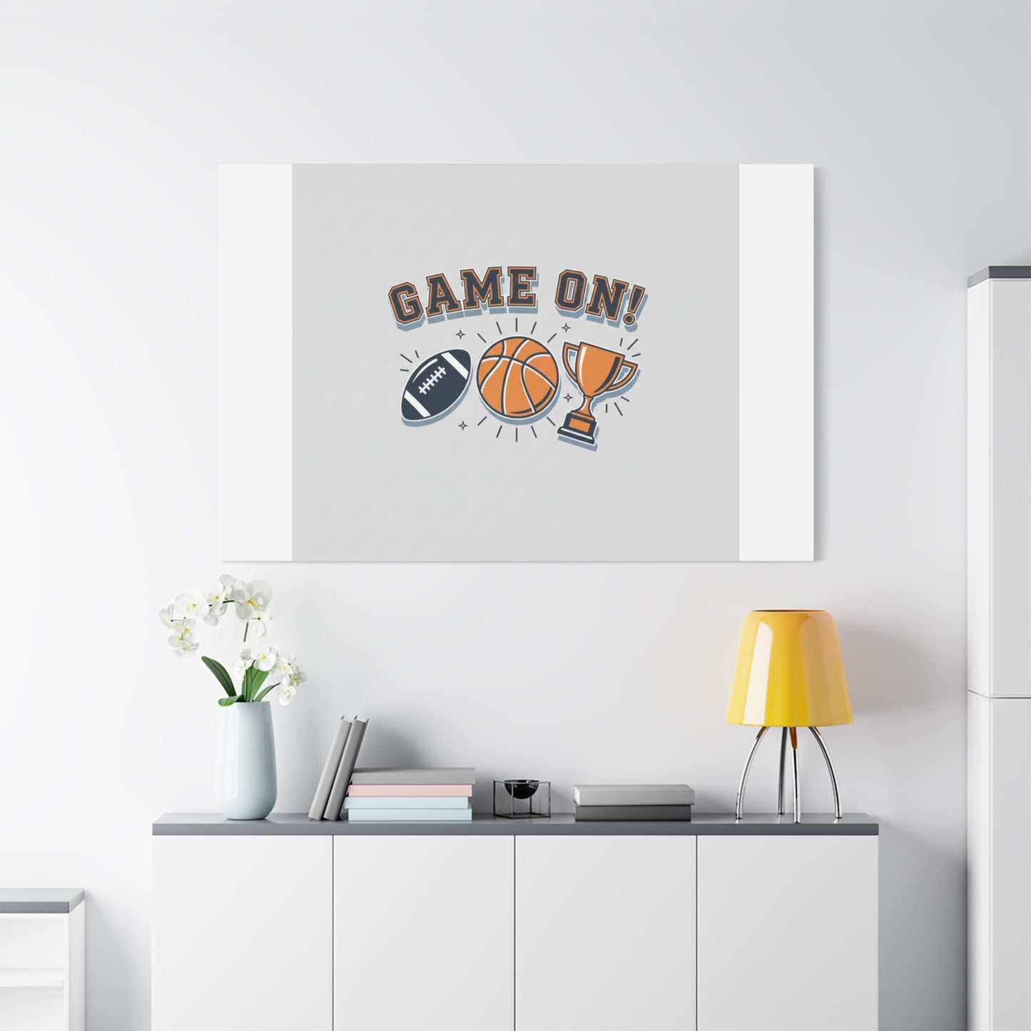Game On! Matte Canvas, Stretched | Playoff Bracket Poster, Sports Prediction Print