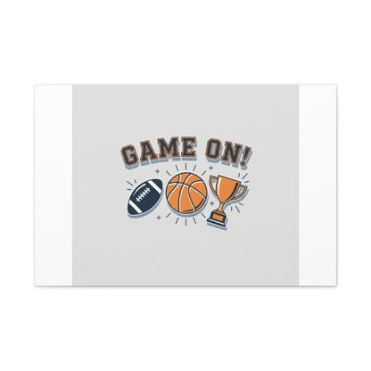 Game On! Matte Canvas, Stretched | Playoff Bracket Poster, Sports Prediction Print