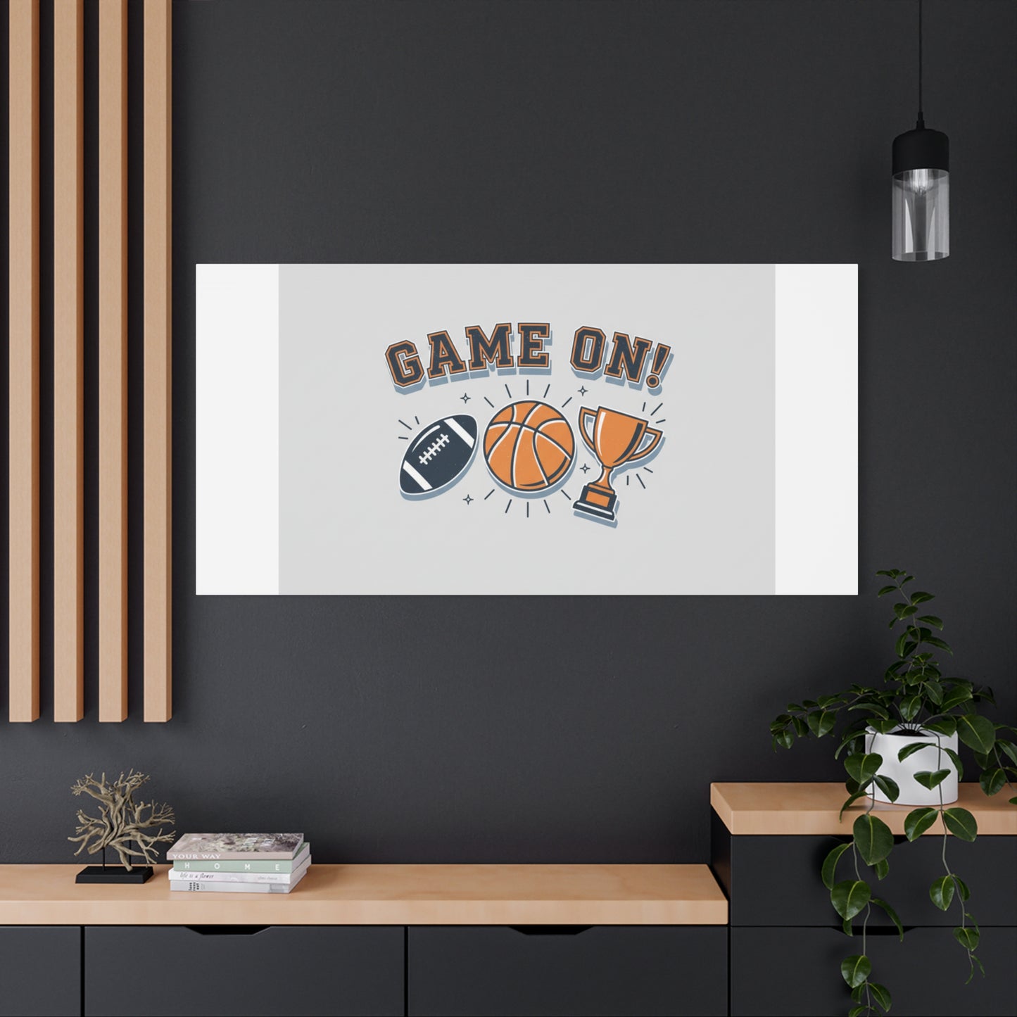 Game On! Matte Canvas, Stretched | Playoff Bracket Poster, Sports Prediction Print