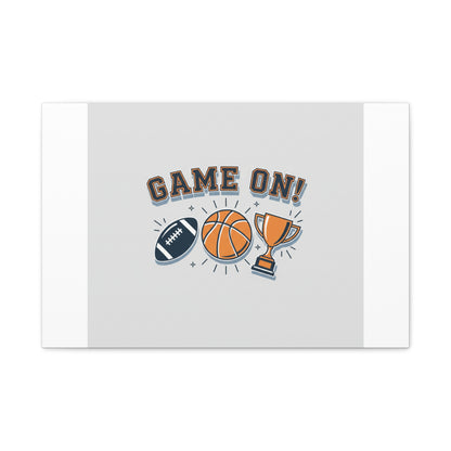 Game On! Matte Canvas, Stretched | Playoff Bracket Poster, Sports Prediction Print