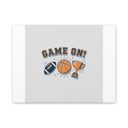 Game On! Matte Canvas, Stretched | Playoff Bracket Poster, Sports Prediction Print