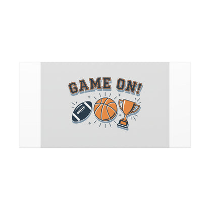 Game On! Matte Canvas, Stretched | Playoff Bracket Poster, Sports Prediction Print