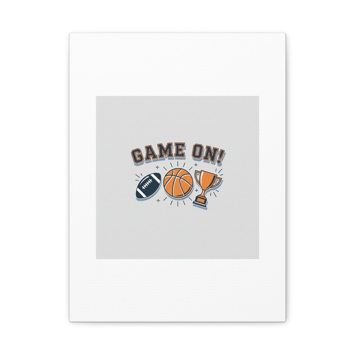 Game On! Matte Canvas, Stretched | Playoff Bracket Poster, Sports Prediction Print
